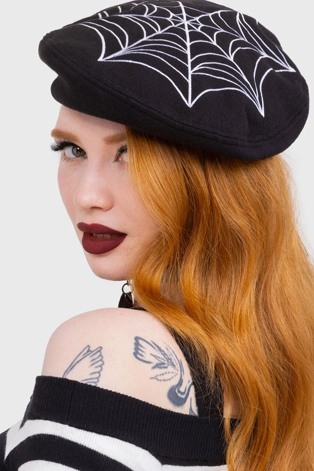 Black Widow Beret Hat 1 Black Widow Beret Hat