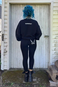 Poe's Raven Leggings [GRAY ASHES] -Vampirefreaks Sale Store goth leggings 5d5c078f 1b79 4ed9 8df1 77c2ad4b376f