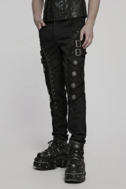 Boneyard Studded Skull Pants 9 Boneyard Studded Skull Pants -Vampirefreaks Sale Store goth mens pants