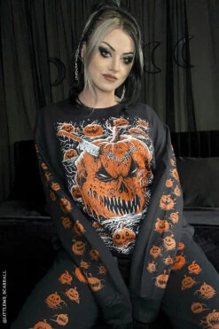 Possessed Pumpkin Patch Joggers [Unisex] -Vampirefreaks Sale Store goth pumpkin clothes fff64b86 5dcc 4afa 95a9 da026b4768ee