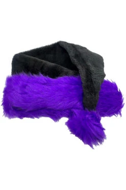 Santa Claws Hat [Black/Purple] -Vampirefreaks Sale Store goth santa hat