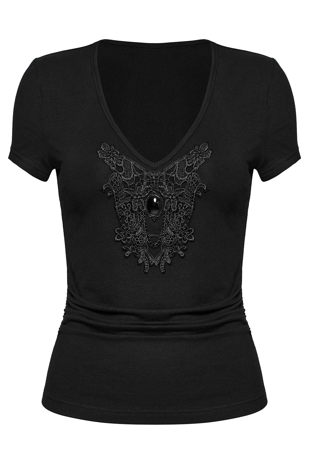 Melancholia Embroidered Short Sleeve Shirt 2 Melancholia Embroidered Short Sleeve Shirt - Image 2