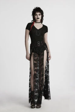 Melancholia Embroidered Short Sleeve Shirt 14 Melancholia Embroidered Short Sleeve Shirt -Vampirefreaks Sale Store goth short sleeve top