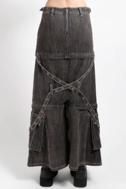 Tripp NYC Triple Zip Off Skirt [Black Denim] -Vampirefreaks Sale Store goth skirt 6e2dd35b c22a 470e aae2 3b32ee9f87c0