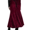 Cabernet Sauvignon Velvet Skirt [Wine Red]