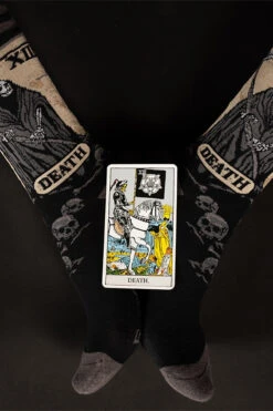 Death Tarot Card Socks -Vampirefreaks Sale Store goth socks 56881100 6d49 4f06 9767 f88b5c019db2