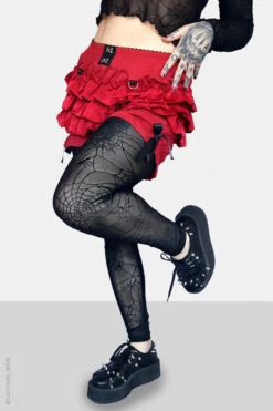 Spinnerette Leggings -Vampirefreaks Sale Store goth spider pants
