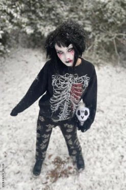 Bleeding Heart Skeleton Sweatshirt -Vampirefreaks Sale Store goth sweater e8df38c6 e447 4afb 9743 77079c5b5a09