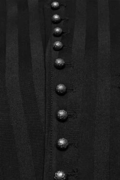 Sweeney Striped Waistcoat [Black] -Vampirefreaks Sale Store goth vest d290673a dc7e 437f 9347 85ed4c3014c3