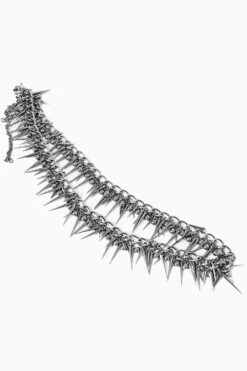 Knightcore Spiked Layered Necklace -Vampirefreaks Sale Store gothic accessories a6ab223a 6aad 4e84 8636 44f38a866b35