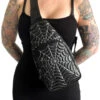 Spiderweb Sling Bag [Black/White]