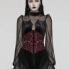 Blood Countess Embroidered Velvet Corset [Black/Red] -Vampirefreaks Sale Store gothic belt 962f5674 7781 434b 8582 4a6844cab074