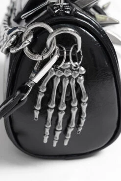 Catacombs Small Spiked Chain Bag -Vampirefreaks Sale Store gothic black punk mini bag