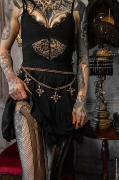 Skeleton Fishnet Tights -Vampirefreaks Sale Store gothic black tights