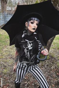 Wednesday Funeral Procession Umbrella [BLACK] -Vampirefreaks Sale Store gothic black umbrella c1edd7d2 2d3a 4e6c ae9b 791c75c53039