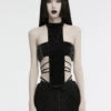 Hallowed Be Gothic Cross Halterneck Top
