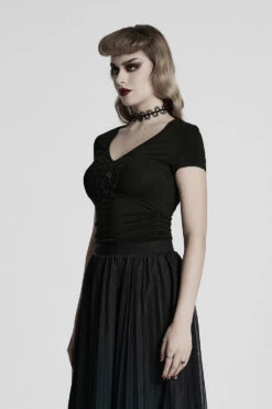 Melancholia Embroidered Short Sleeve Shirt 12 Melancholia Embroidered Short Sleeve Shirt -Vampirefreaks Sale Store gothic blouse fd77134c 7f7a 4292 ad95 4de1b3906ef6