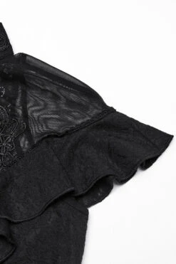 Aurora Ruffled Rose Lace Top -Vampirefreaks Sale Store gothic blouses dfedaa9b 9bdf 428c 8ffa d398a12c8ae1