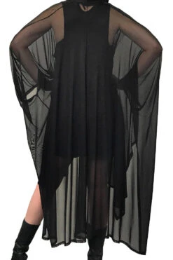 Lilith Mesh Oversized Cloak -Vampirefreaks Sale Store gothic capes