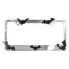Bat License Plate Frame Chrome