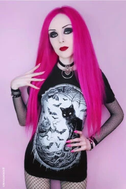 Nocturnal Creatures T-shirt -Vampirefreaks Sale Store gothic cat and bat shirt
