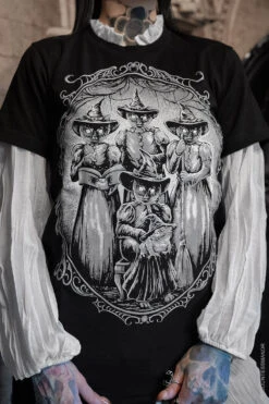 Black Cat Coven T-shirt -Vampirefreaks Sale Store gothic cat clothing