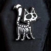 Skelekitty Rubber Magnet -Vampirefreaks Sale Store gothic cat magnet