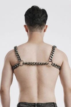 War Rig Heavy-Duty Chain Harness -Vampirefreaks Sale Store gothic chest harness