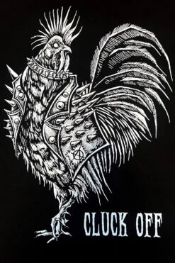 Punk Rock Chicken Sweatshirt -Vampirefreaks Sale Store gothic chicken shirt