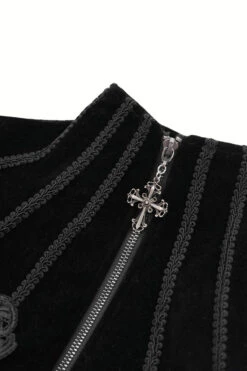 Royalcore Puffed Shoulder Embroidered Jacket -Vampirefreaks Sale Store gothic clothes womens 47e8ba51 5fc4 4b80 869b e7239367b420