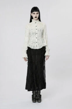 Victorian Tea Ruffled Top [Milk White] -Vampirefreaks Sale Store gothic clothes 8025dd37 12da 4fb7 924e 7d9380a5a4d9