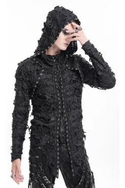 War Boy Shredded Hooded Top