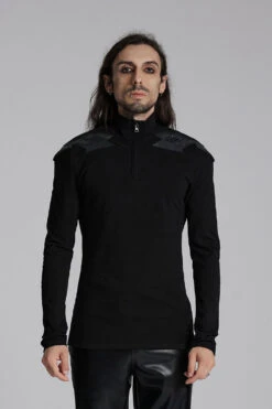 Black Armor Moto Turtleneck Top -Vampirefreaks Sale Store gothic clothing 4c193d74 2ca7 4380 9546 9333e9baf2b2