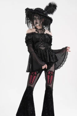 Pyretta Peplum Top -Vampirefreaks Sale Store gothic clothing be839460 7c61 4b67 a720 399d7a4ee4ca