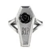Alchemy RIP Rose Ring -Vampirefreaks Sale Store gothic coffin ring