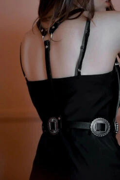 Mojave Poison Western Goth Conch Harness -Vampirefreaks Sale Store gothic conch belt