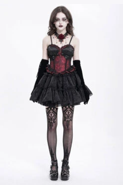 Painting The Roses Red Corset Top -Vampirefreaks Sale Store gothic corset 04ada667 5fca 4bb0 a61c 7aefb4db033c
