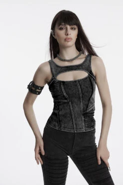 North Star Distressed Tank Top