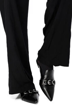 D-Ring Mule -Vampirefreaks Sale Store gothic flats