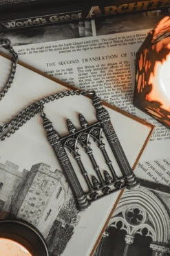 Hollywood Cemetery Necklace -Vampirefreaks Sale Store gothic gate necklace