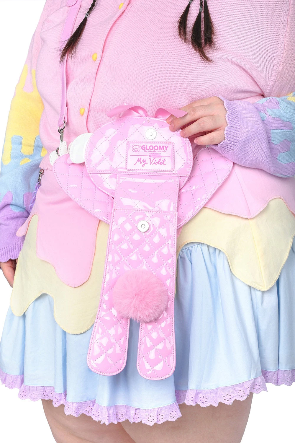 Gloomy Bear Hug Crossbody Phone Pouch 4 Gloomy Bear Hug Crossbody Phone Pouch - Image 4