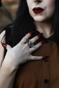Gothic Guardian Ring -Vampirefreaks Sale Store gothic guardian ring jewelry 273375