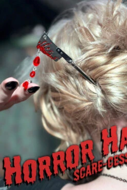 Cleaver Blood Drip Hair Stick -Vampirefreaks Sale Store gothic hairstick