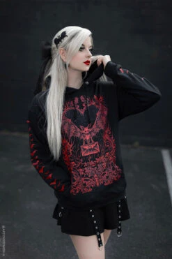 Bat Romance Hoodie [BLOOD RED]