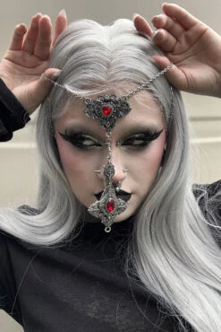 Cross My Heart Reversible Rosary Necklace -Vampirefreaks Sale Store gothic jewlery