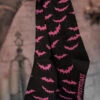 Creepy Crew Socks [Pink Bats] -Vampirefreaks Sale Store gothic kawaii socks