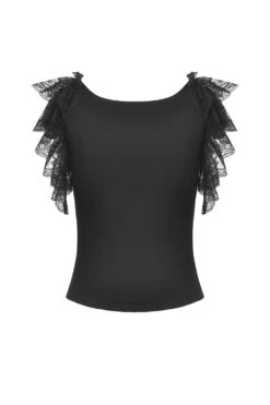 Dark Coquette Layered Ruffle Top -Vampirefreaks Sale Store gothic lace top 2aa024bc 46b4 404e 8ca0 6a8806d3cdde