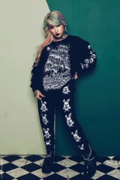 Skeleton Crew Pirate Ship Sweatshirt -Vampirefreaks Sale Store gothic leggings 9273db92 9c5e 455b 8b3b 915b89d81b89