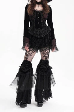 Weeping Widow Leg Warmers -Vampirefreaks Sale Store gothic legwarmers