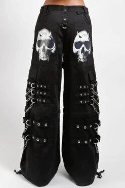 Tripp NYC Devil Skull Pants [Black] -Vampirefreaks Sale Store gothic long pants
